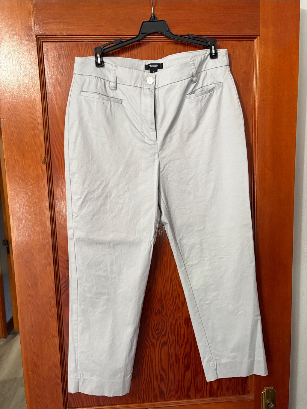 Simply Vera Vera Wang Light Gray Capris